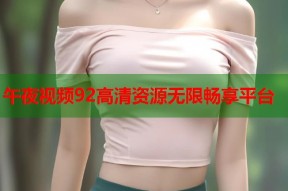 午夜视频92高清资源无限畅享平台
