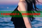 午夜视频在线不卡，流畅播放无限畅享