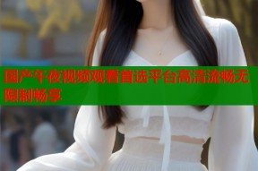 国产午夜视频观看首选平台高清流畅无限制畅享