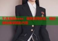 午夜视频aaaa：极致夜间体验，随时随地畅享精彩内容