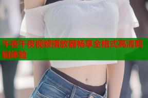 午夜午夜视频播放器畅享全格式高清剪辑体验