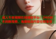 成人午夜视频在线播放平台：24小时不间断观看，海量精选内容任你享受