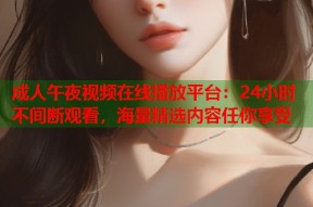 成人午夜视频在线播放平台：24小时不间断观看，海量精选内容任你享受