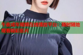午夜成年视频在线播放平台：随时随地观看精彩影片