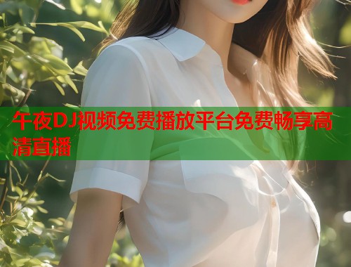 午夜DJ视频免费播放平台免费畅享高清直播  第1张