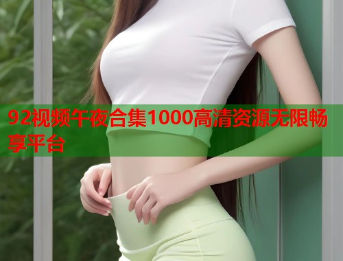 92视频午夜合集1000高清资源无限畅享平台  第1张