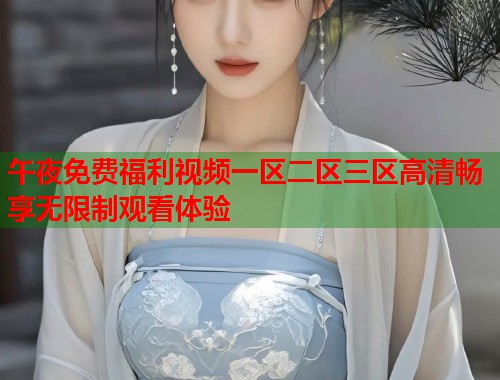 午夜免费福利视频一区二区三区高清畅享无限制观看体验  第1张