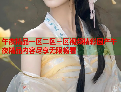 午夜精品一区二区三区视频精彩国产午夜精品内容尽享无限畅看  第1张